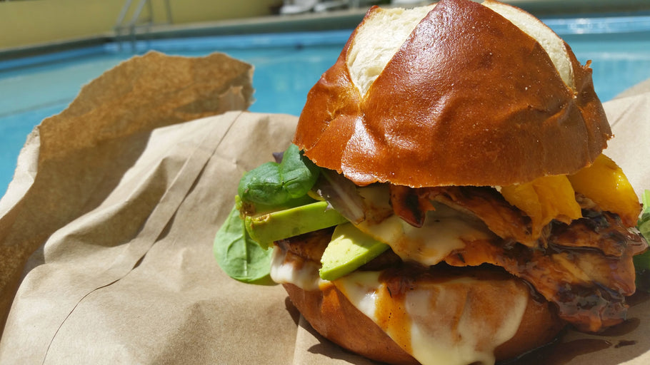 Jerk Chicken Mango "Burger"