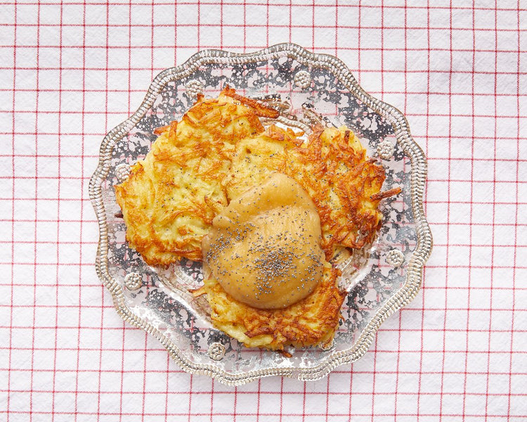 Potato Latkes with Applesauce