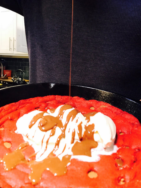 Red Velvet Skillet Cookie