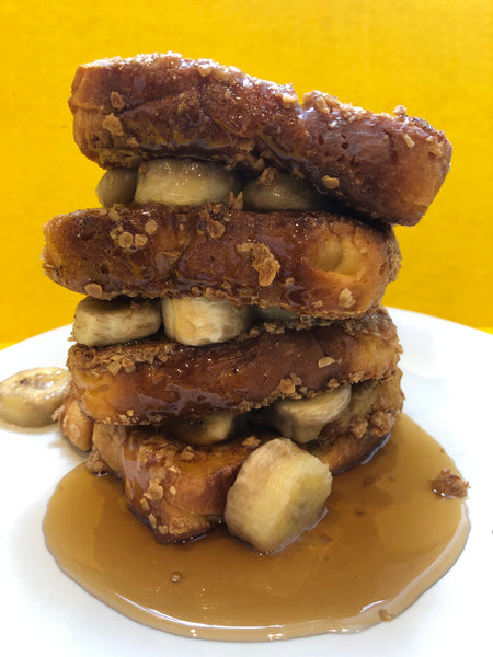Eggnog Granola Crusted French Toast