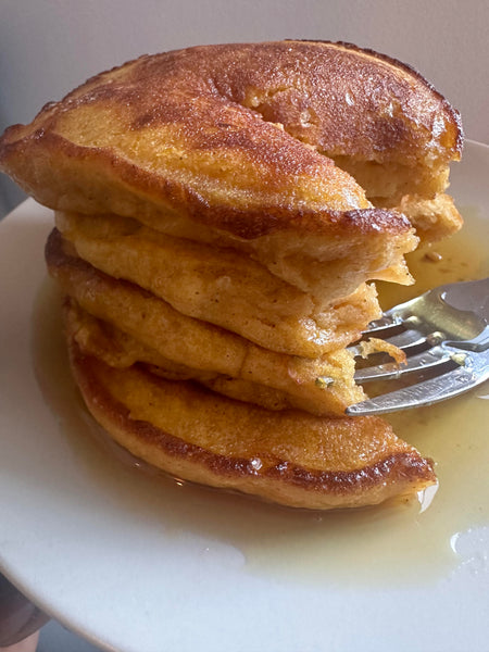 Tastic Sweet Potato Oatmeal Pancakes