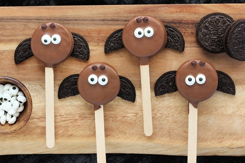 Halloween Bat Oreo Cookie Pops