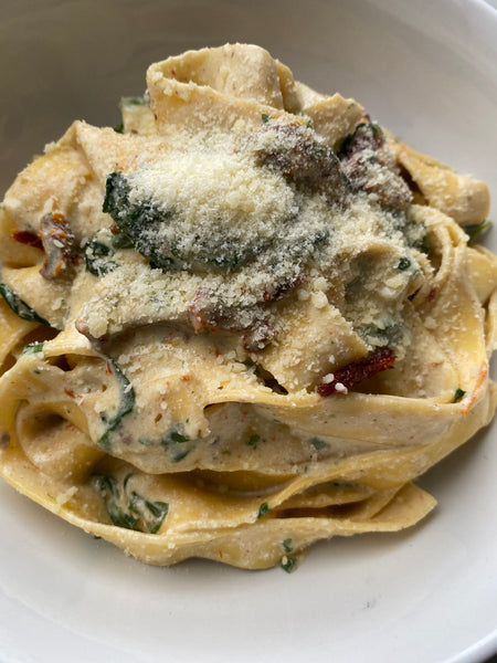 Creamed Spinach Pappardelle