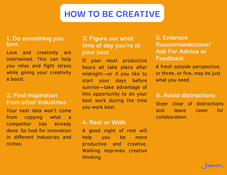 How to be creative