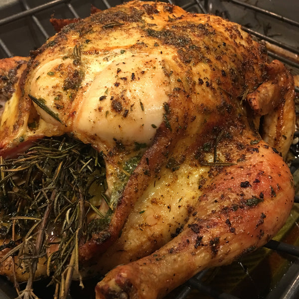 Roasted Chicken with 3 Spice Blends and 2 Sauces