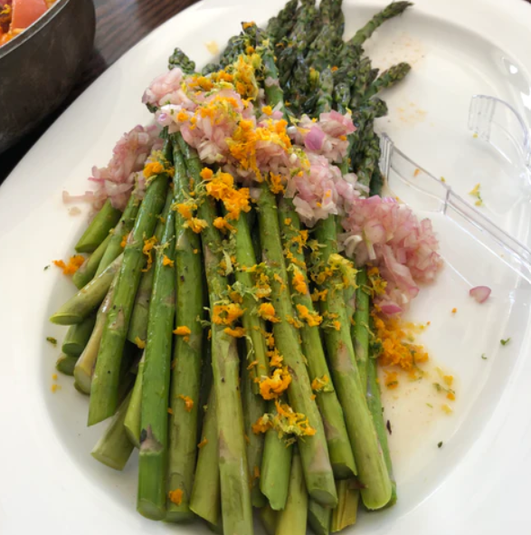 Lemon Asparagus with Shallots