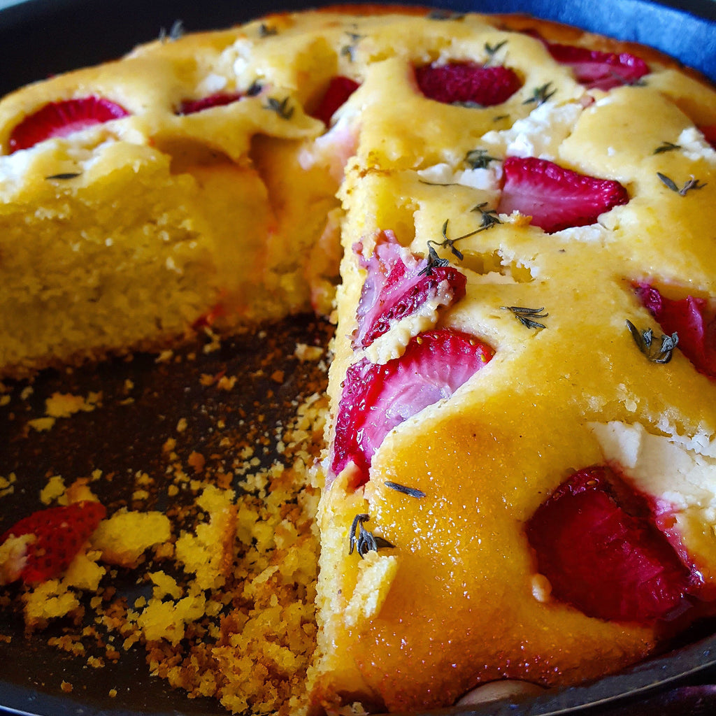 Strawberry Goat Cheese Honey Cornbread Chef J. Jackson