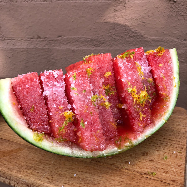Tequila Lime Watermelon with Citrus Sugar